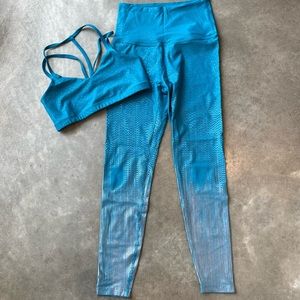 Turquoise Beyond Yoga Dots Matching Set